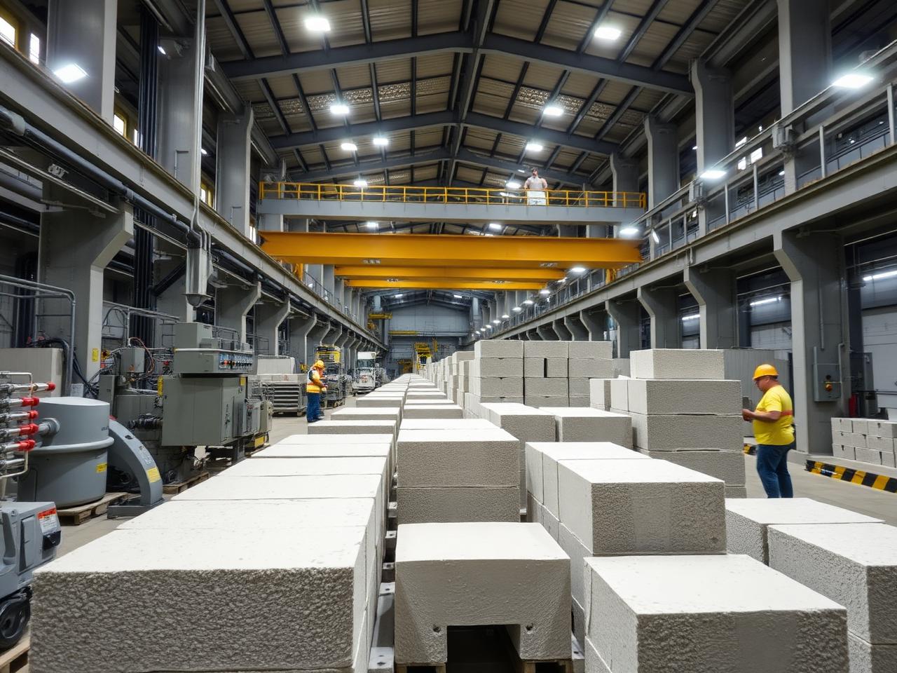 AAC block production line